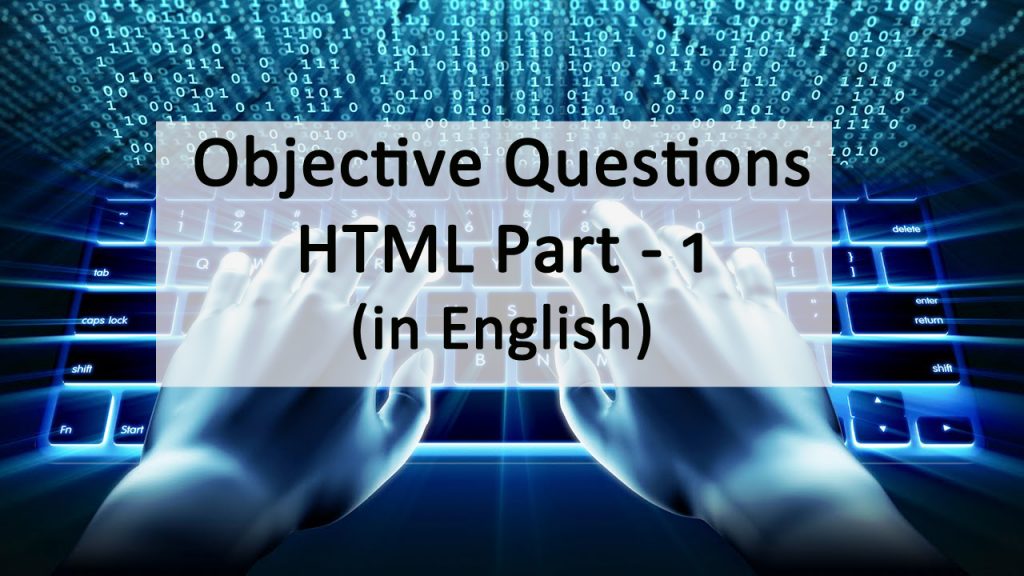 HTML Part 1 (in English)