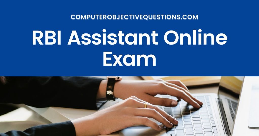 RBI Assistant Online Exam